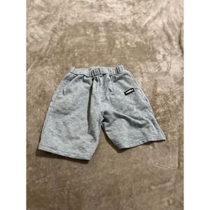 SHEIN Kids Boys Heather Gray Elastic Waist Jersey Knit Shorts Size 8Y